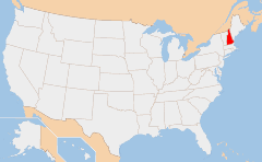 New Hampshire Mapa